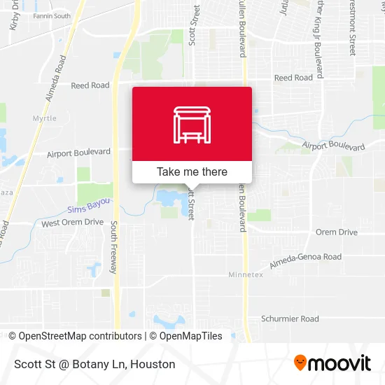 Scott St @ Botany Ln map