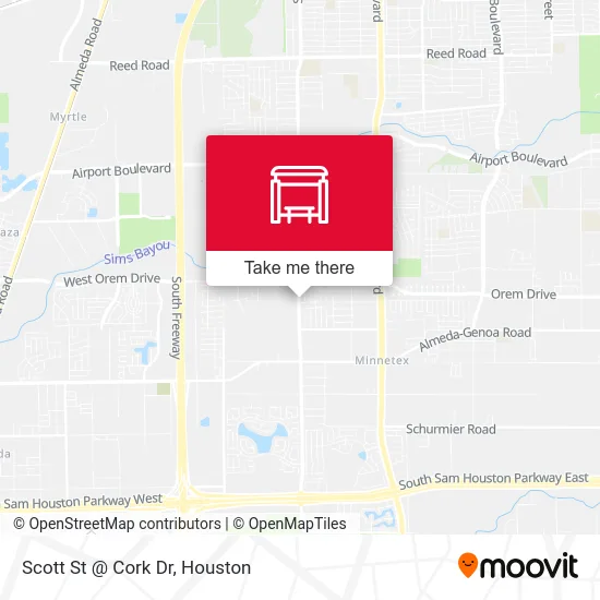 Scott St @ Cork Dr map
