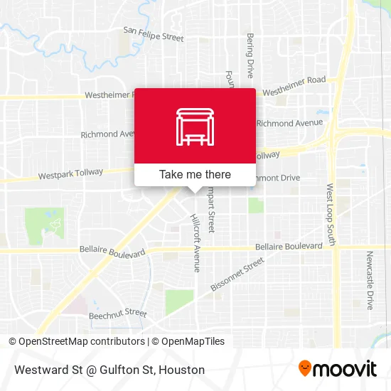 Westward St @ Gulfton St map