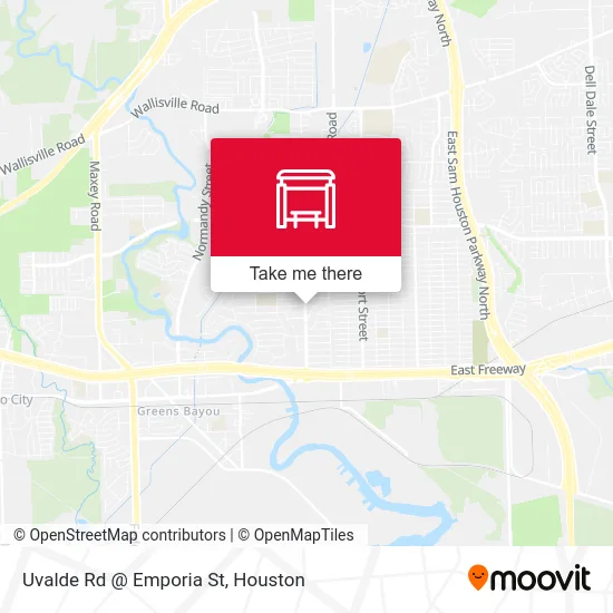 Uvalde Rd @ Emporia St map