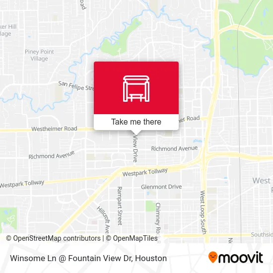 Mapa de Winsome Ln @ Fountain View Dr