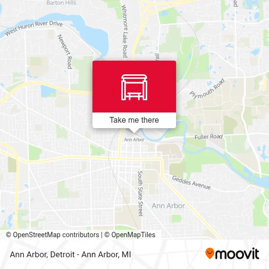 Ann Arbor map