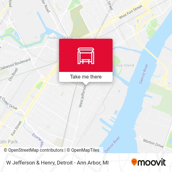 W Jefferson & Henry map