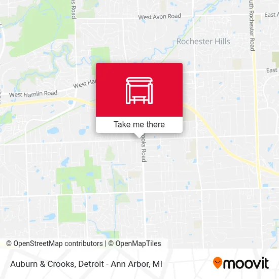 Auburn & Crooks map