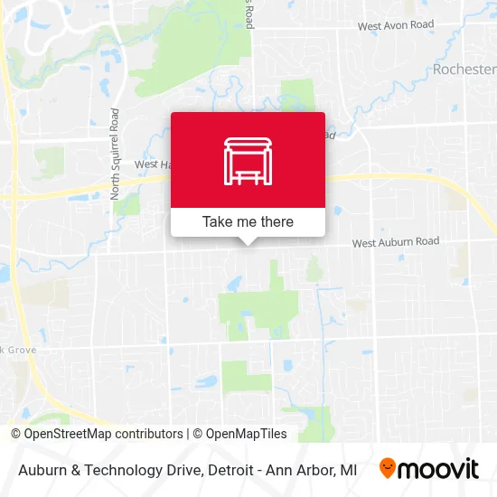 Auburn & Technology Drive map