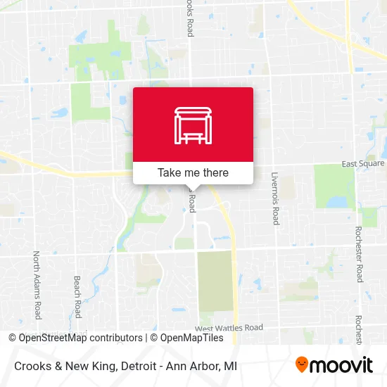 Crooks & New King map