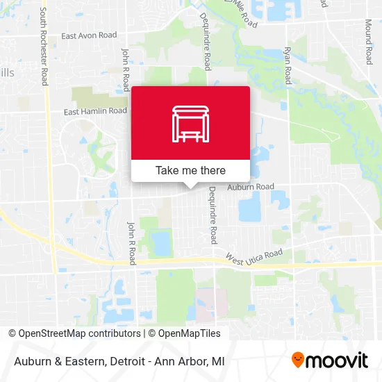 Auburn & Eastern map