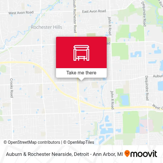 Auburn & Rochester Nearside map