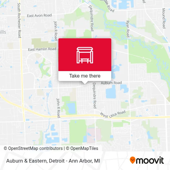 Auburn & Eastern map