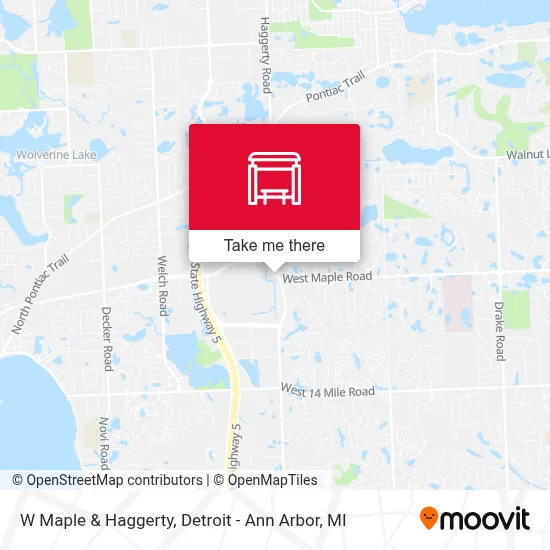 W Maple & Haggerty map