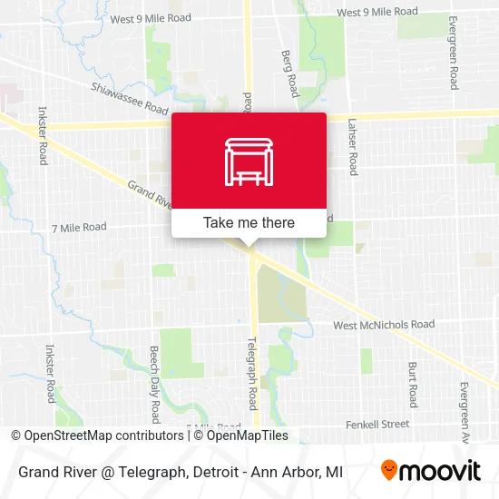 Grand River @ Telegraph map