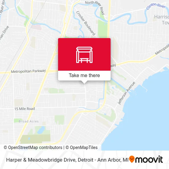 Harper & Meadowbridge Drive map