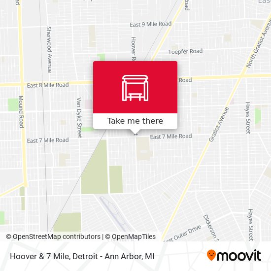 Mapa de Hoover & 7 Mile