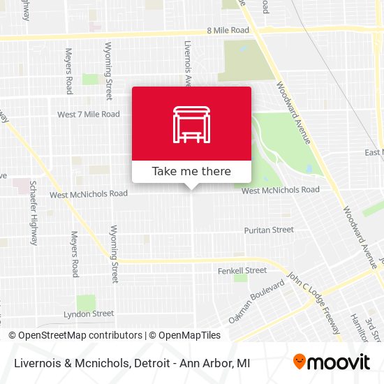 Mapa de Livernois & Mcnichols