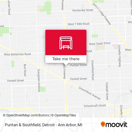 Puritan & Southfield map