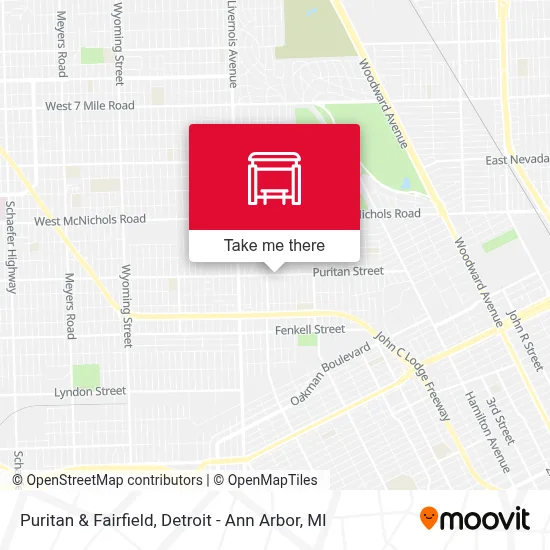 Puritan & Fairfield map