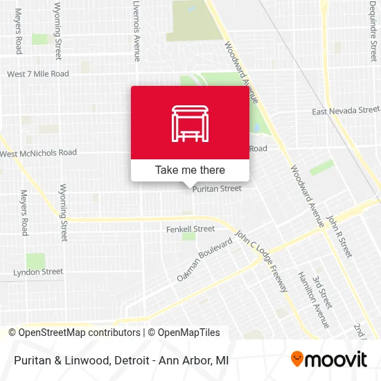 Puritan & Linwood map