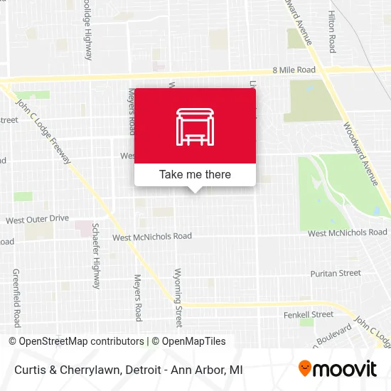 Curtis & Cherrylawn map