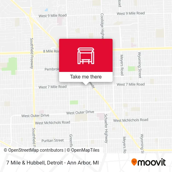 Mapa de 7 Mile & Hubbell