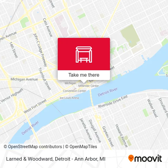 Larned & Woodward map
