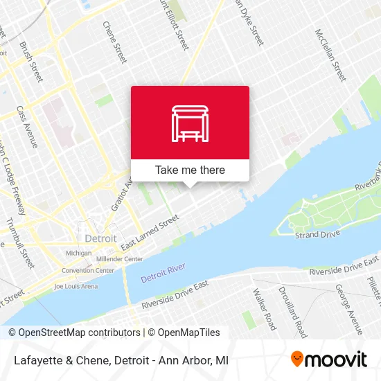 Lafayette & Chene map