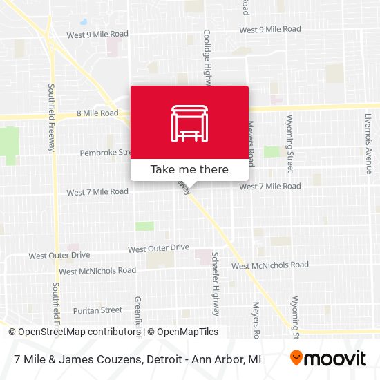 Mapa de 7 Mile & James Couzens