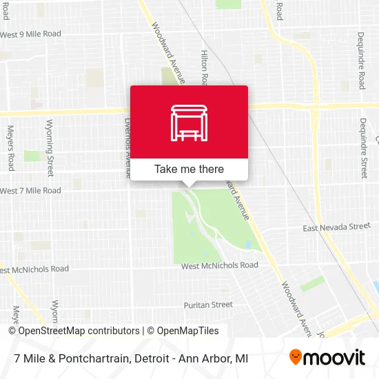 7 Mile & Pontchartrain map