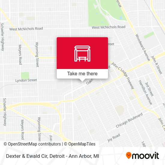 Mapa de Dexter & Ewald Cir