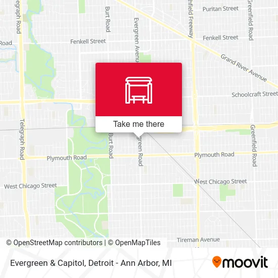 Evergreen & Capitol map