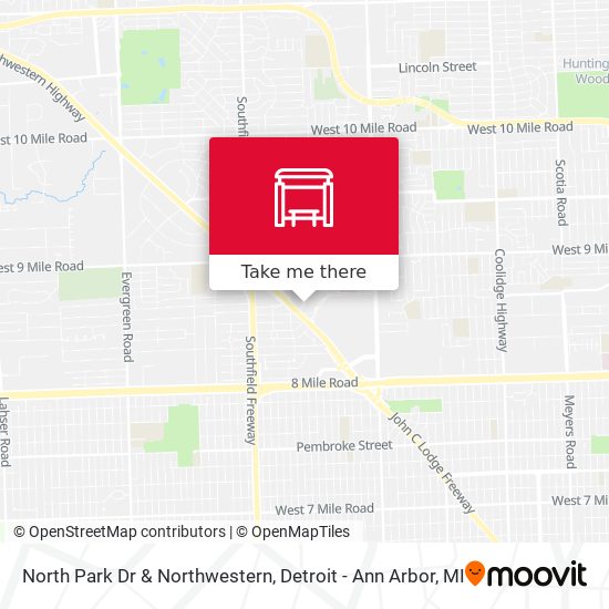 North Park Dr & Northwestern map