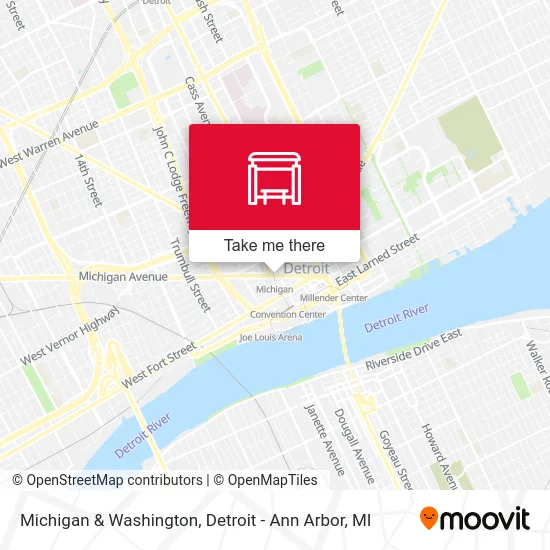 Michigan & Washington map