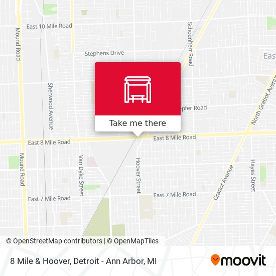 8 Mile & Hoover map