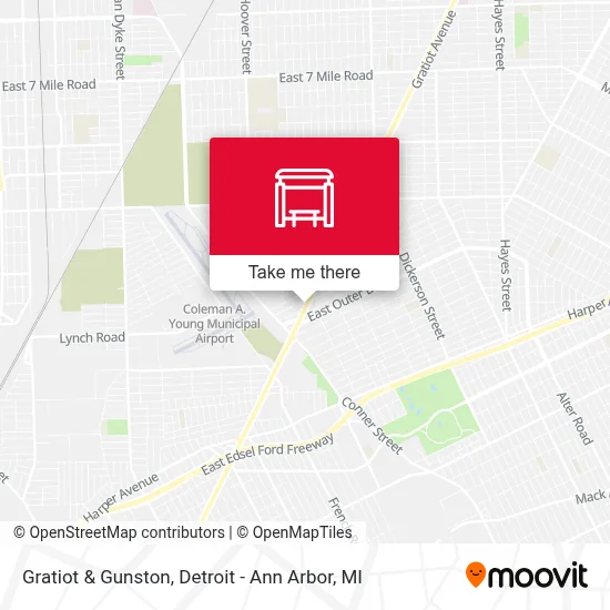 Gratiot & Gunston map