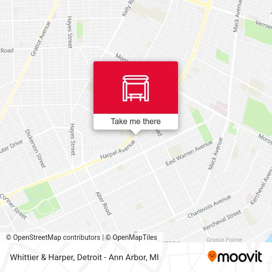Whittier & Harper map