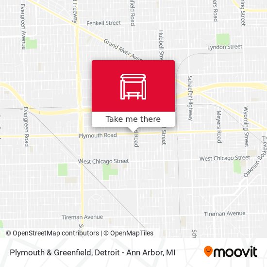 Plymouth & Greenfield map