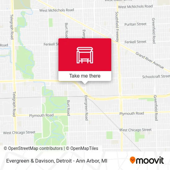 Evergreen & Davison map