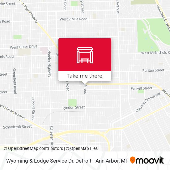 Wyoming & Lodge Service Dr map