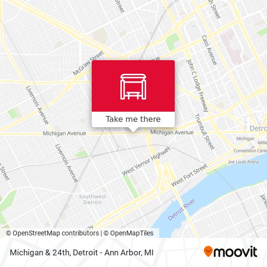 Mapa de Michigan & 24th