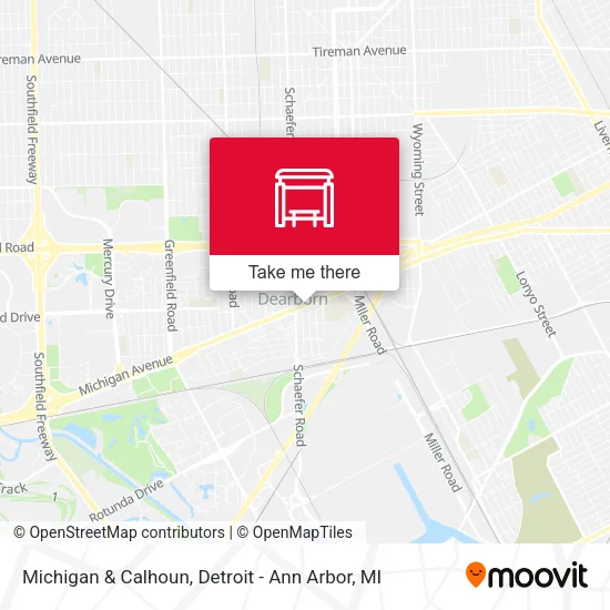 Michigan & Calhoun map