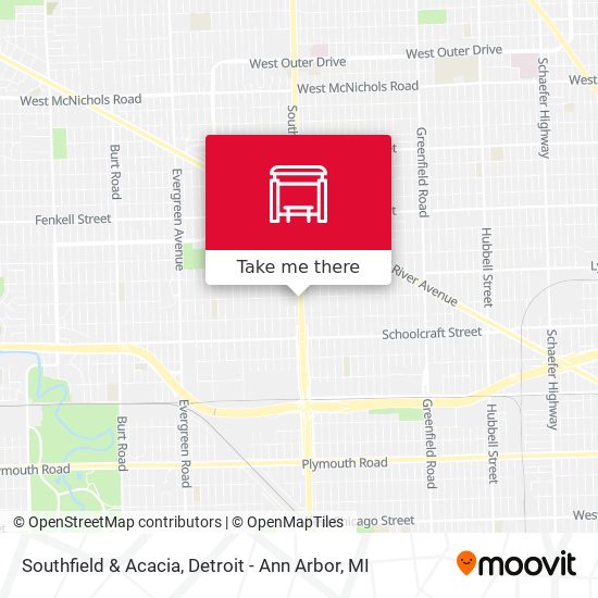 Southfield & Acacia map