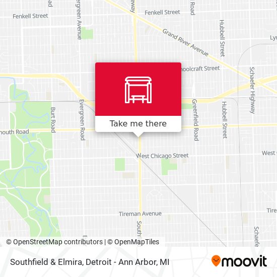 Southfield & Elmira map