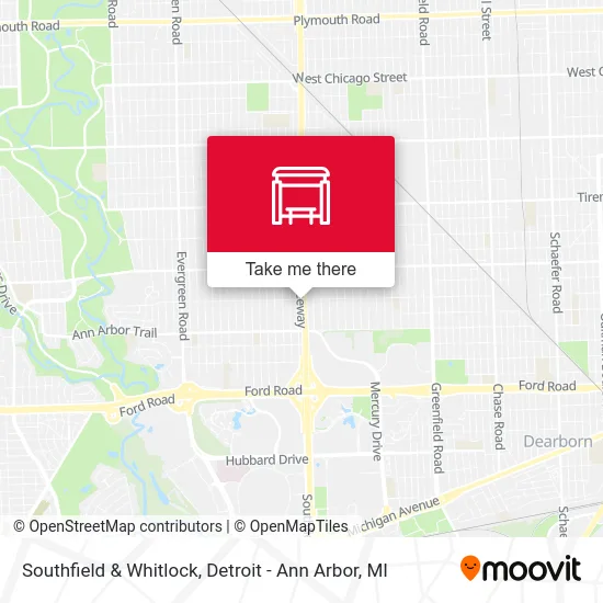 Southfield & Whitlock map