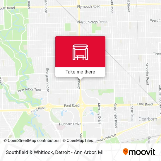 Southfield & Whitlock map