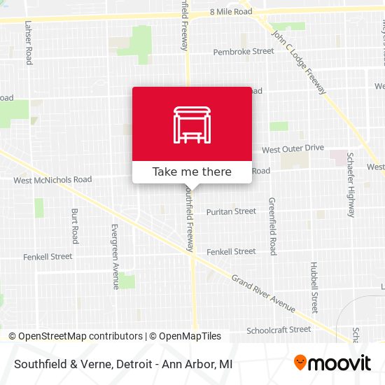 Southfield & Verne map