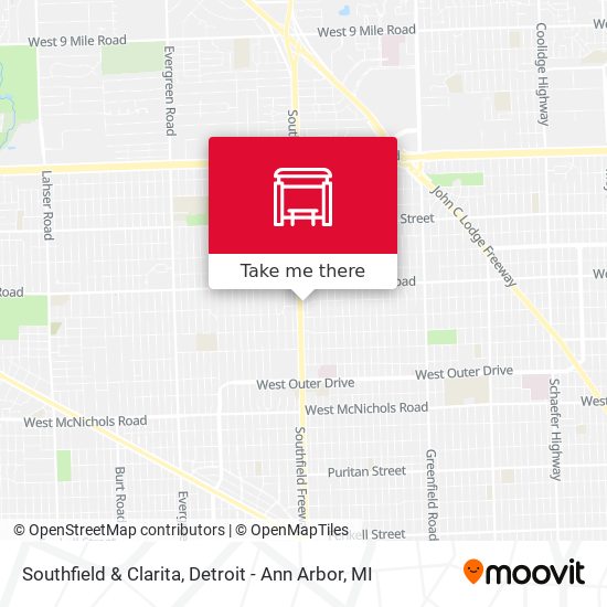 Mapa de Southfield & Clarita