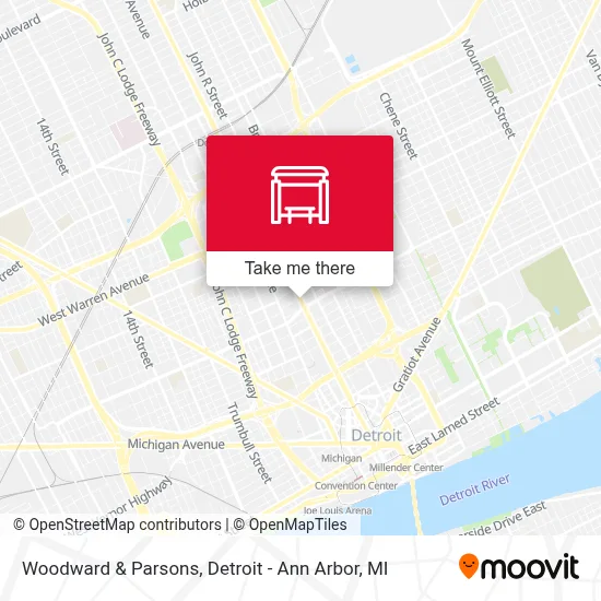 Woodward & Parsons map