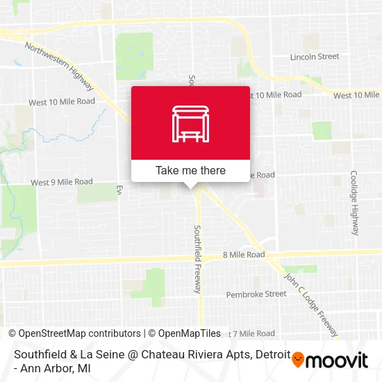 Mapa de Southfield & La Seine @ Chateau Riviera Apts