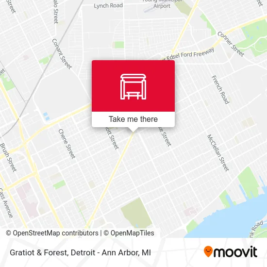 Gratiot & Forest map