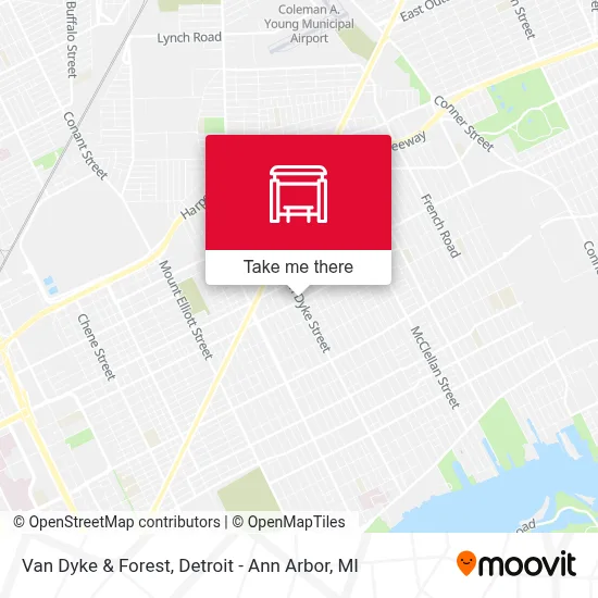 Van Dyke & Forest map