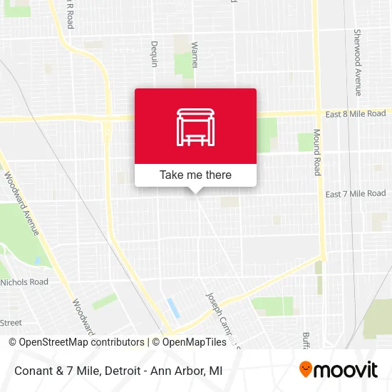 Conant & 7 Mile map